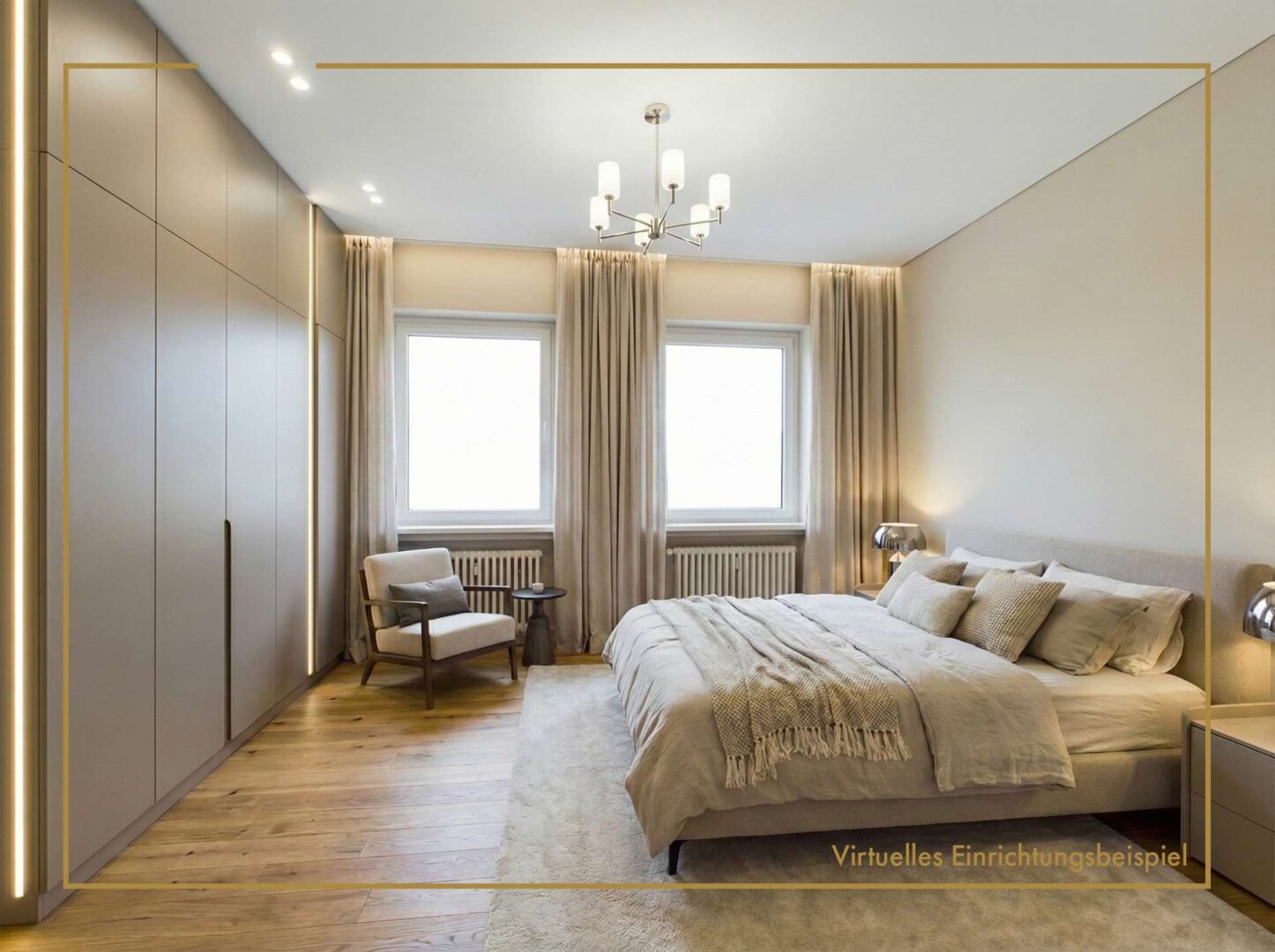 Schlafzimmer-Visualisierung