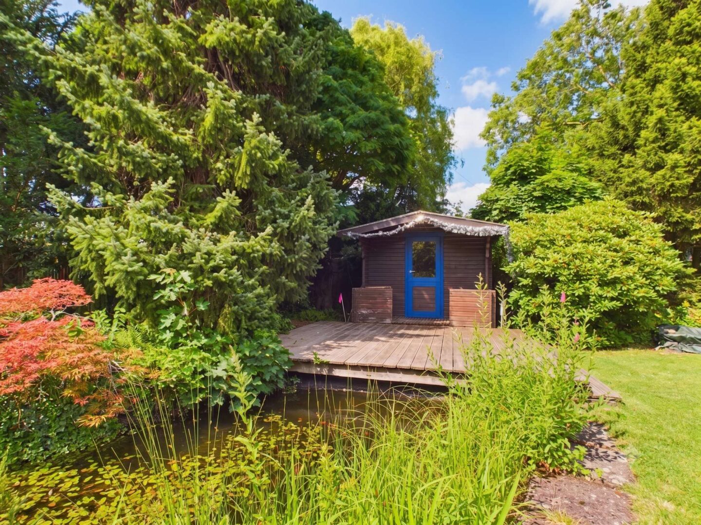 Gartenteich + Schuppen